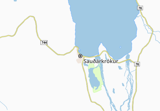 Mapa Sauðárkrókur