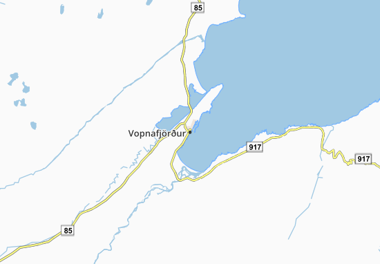 Mapa Vopnafjörður