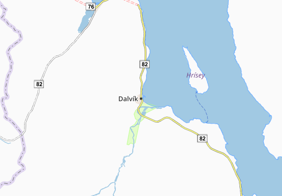 Mapa Dalvík