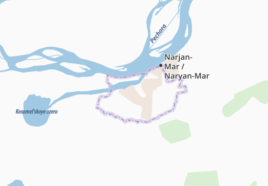 Mapa Narjan-Mar