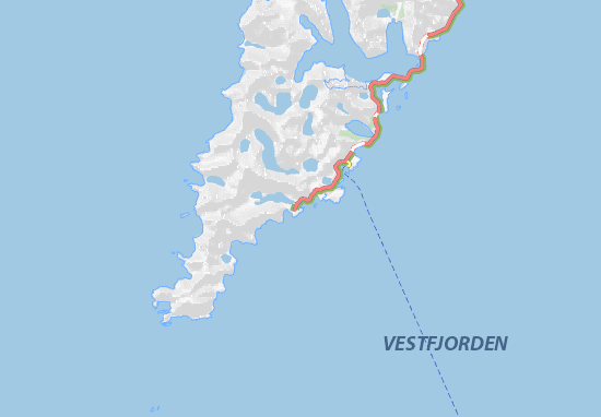 Mapa Å i Lofoten