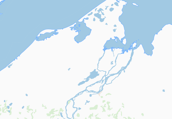 Mapa Nenetskij avtonomnyj okrug