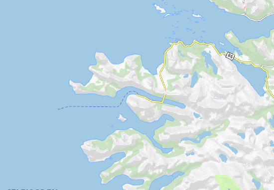 Mapa Gryllefjord