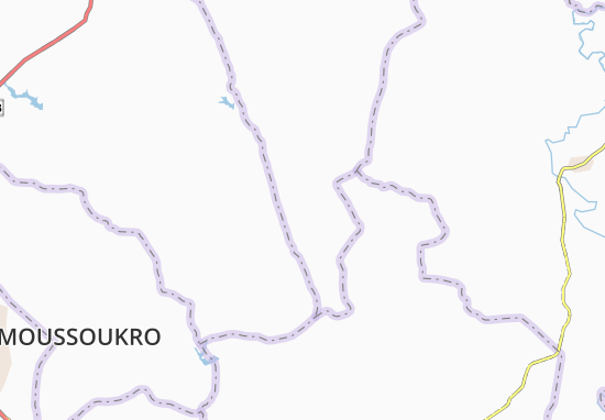 Karte Stadtplan Mangouakro
