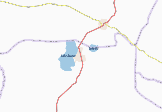 Karte Stadtplan Awasa
