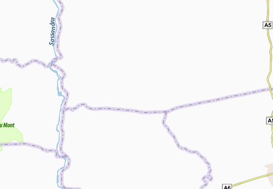 Mapa Fiékon Borombo