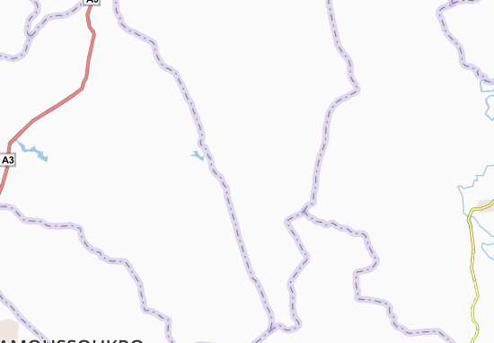 Kouamé-Akafoukro Map