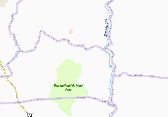 Mapa Bléni-Wé-Wen