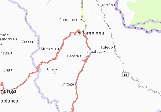 Karte Stadtplan Cacota