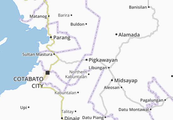 Karte Stadtplan Pigkawayan