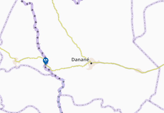Karte Stadtplan Dangueneu