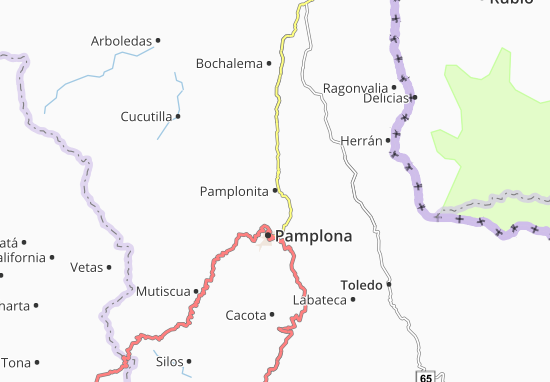 Mapa Pamplonita