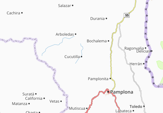 Cucutilla Map