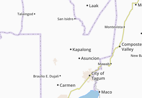 Karte Stadtplan Kapalong