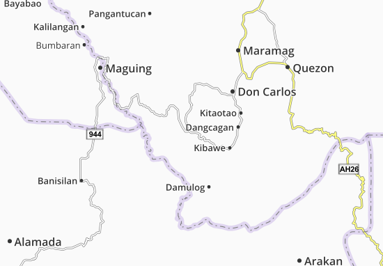 Karte Stadtplan Kadingilan