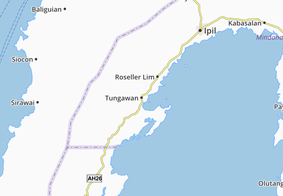 Mapa Tungawan