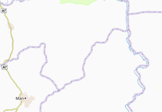 Karte Stadtplan Gourané I