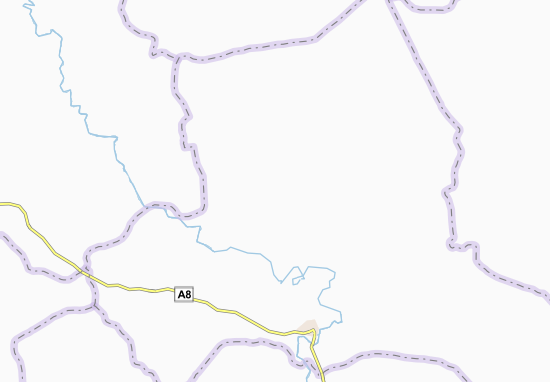 Mapa Akafou-Ndrikro