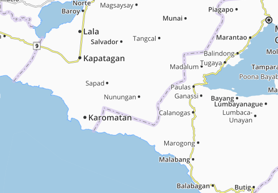 Kaart Plattegrond Nunungan