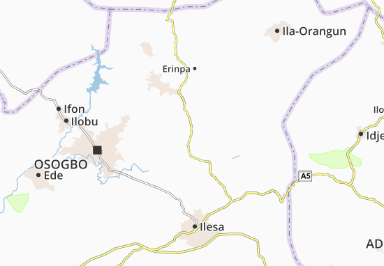 Mapa Aba-Owode