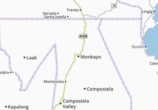 Karte Stadtplan Monkayo