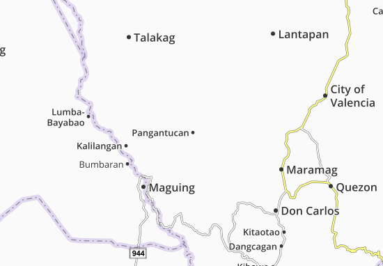 Karte Stadtplan Pangantucan