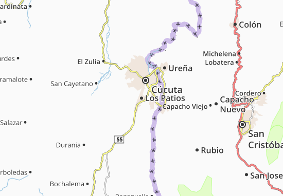 Kaart Plattegrond Los Patios