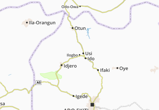 Karte Stadtplan Ilogbo