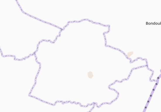 Mapa Kouassi-Diadoukro