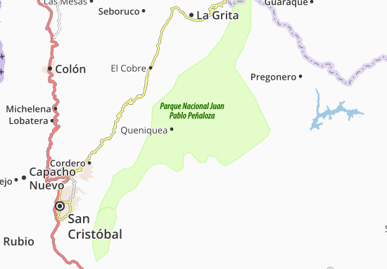 Mapa San José de Bolívar