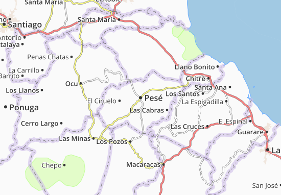 Karte Stadtplan Pesé