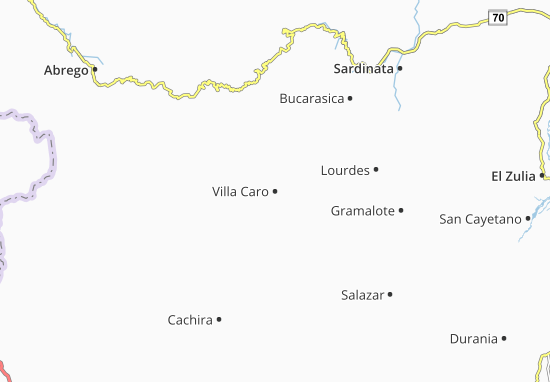 Mapa Villa Caro