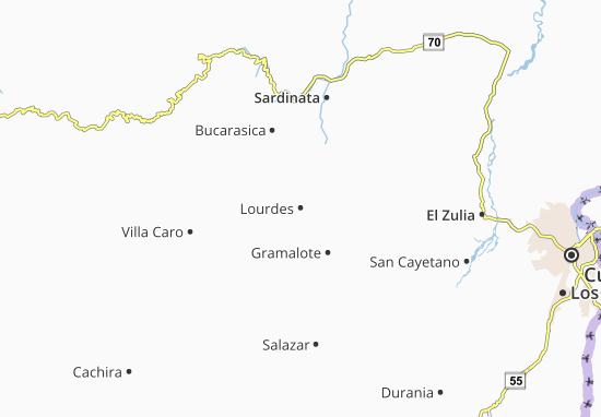 Mapa Lourdes