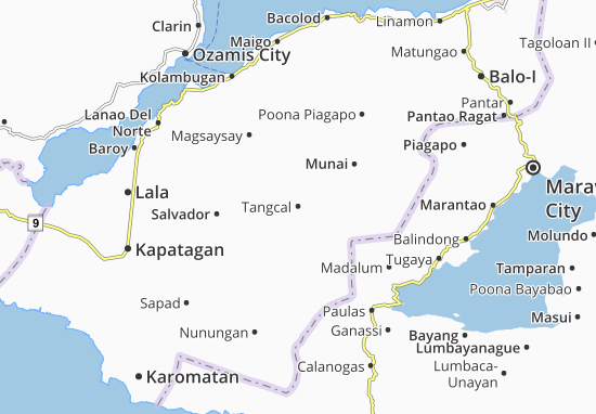 Karte Stadtplan Tangcal