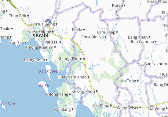 Kaart Plattegrond Khlong Thom