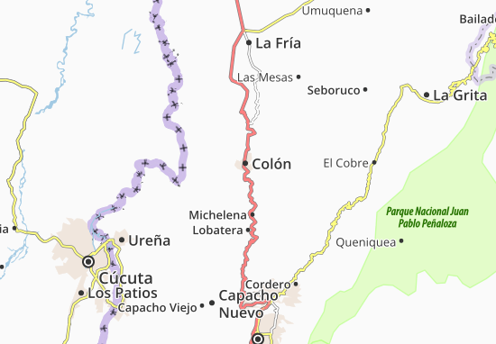 Karte Stadtplan Colón