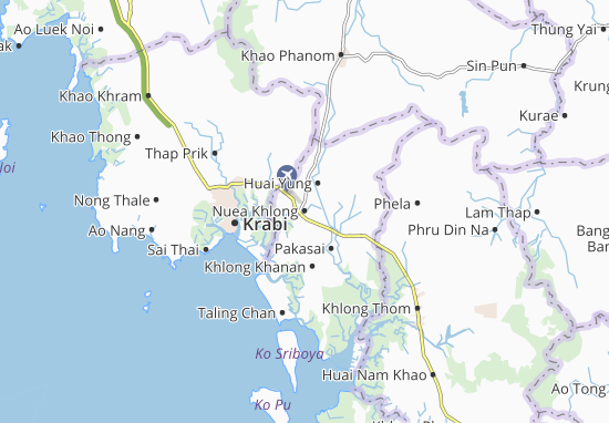 Karte Stadtplan Nuea Khlong