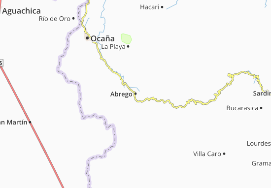 Mapa Abrego