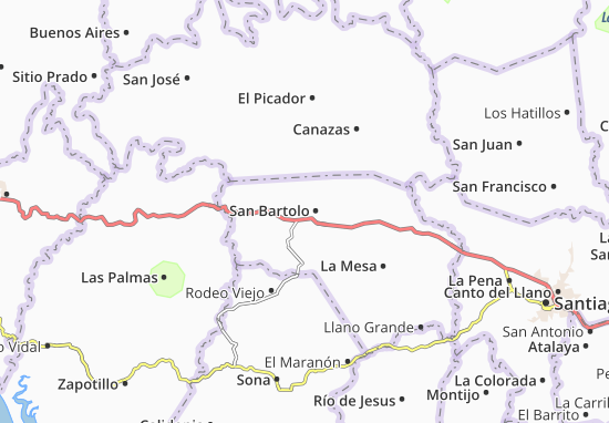 Mapa San Bartolo