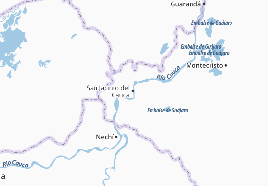 Mapa San Jacinto del Cauca