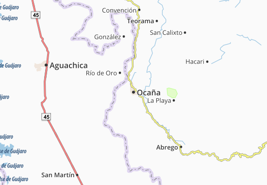 Karte Stadtplan Ocaña