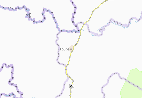 Mapa Touba