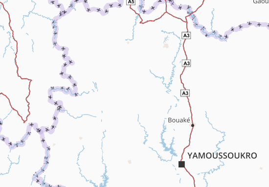 Mapa Worodougou