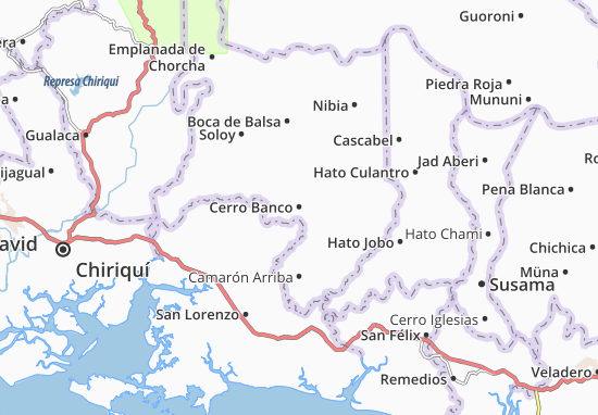 Mapa Cerro Banco