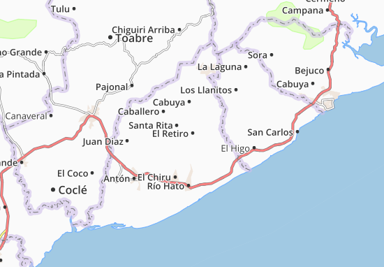 Kaart Plattegrond El Retiro