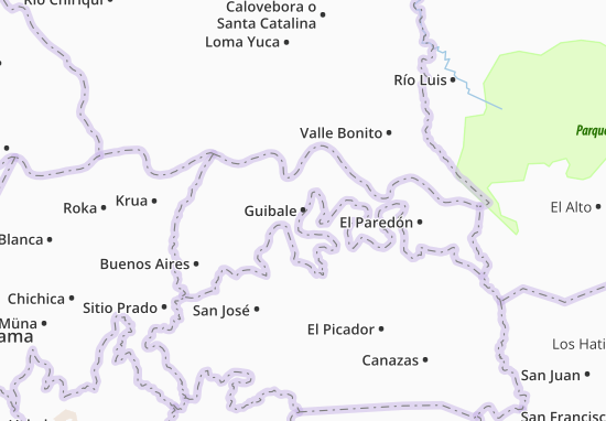 Mapa Guibale