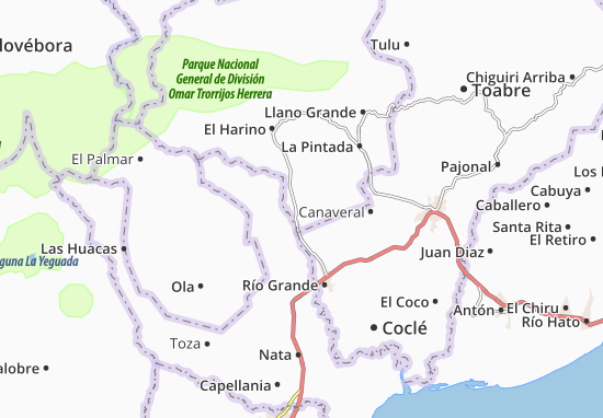 Karte Stadtplan El Potrero