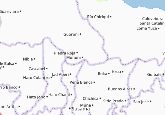 Mapa Mununi