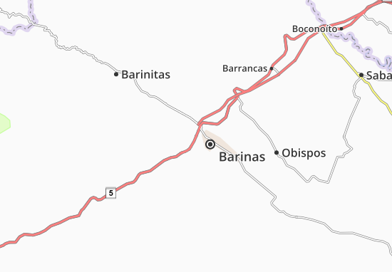 Karte Stadtplan Barinas
