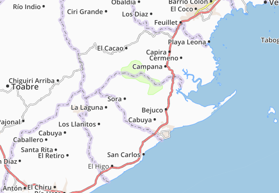 MICHELIN Bajo del Río map - ViaMichelin